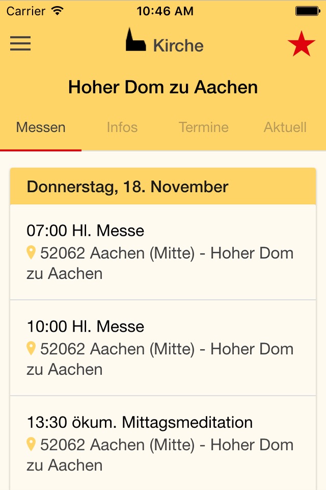 Gottesdienste im Bistum Aachen screenshot 2