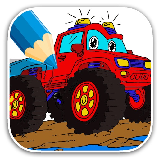 Best Game Truck Monster Coloring Book Version iOS App