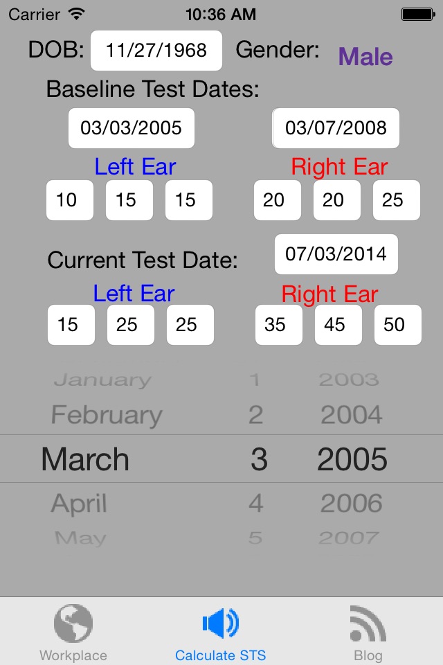 STS Calculator screenshot 2