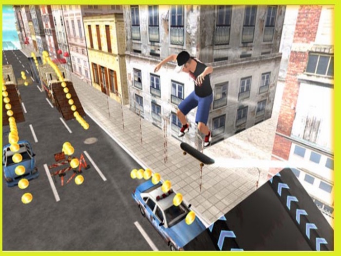 Boy Jump Skateboard Street