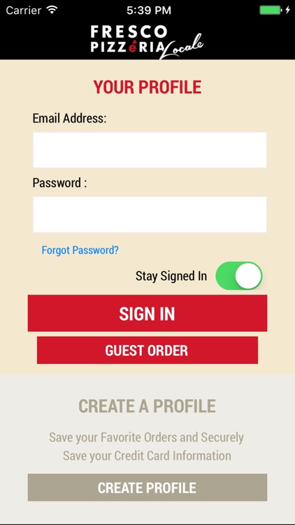 Fresco Pizzeria Locale