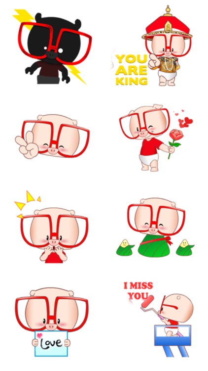 Cute Piggy Stickers! screenshot-4