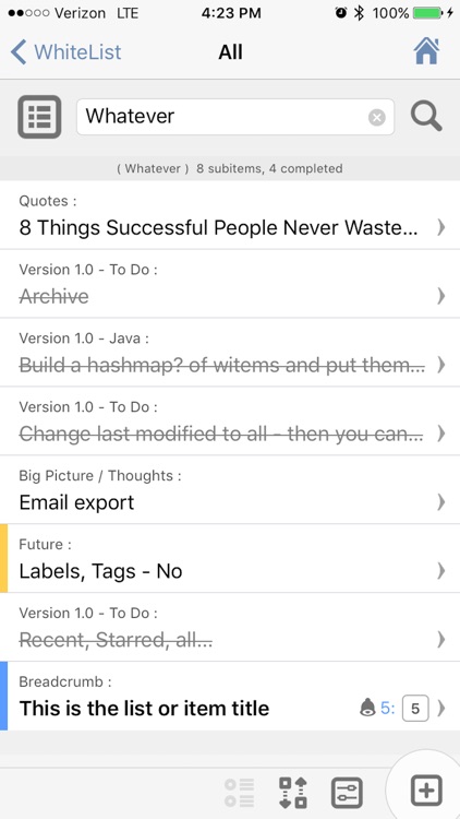 WhiteList - A List Taking and Note Making App screenshot-4