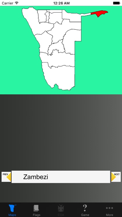 Namibia Region Maps and Capitals