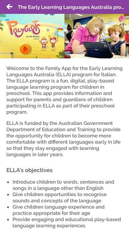 ELLA Family App (Italian)