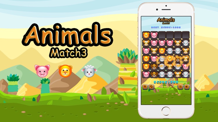 Pet Animals Match 3 Game