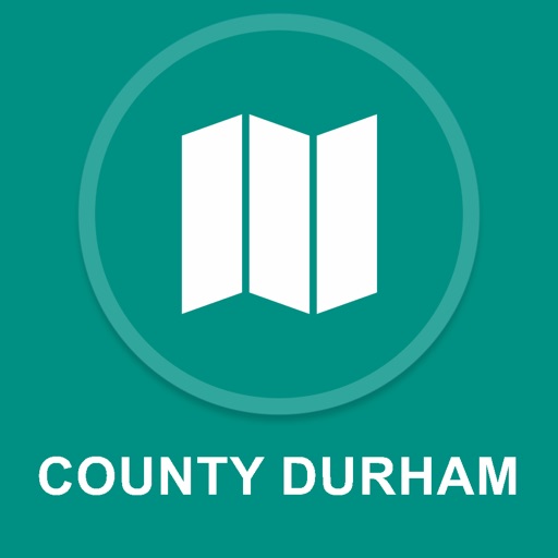 County Durham, UK : Offline GPS Navigation