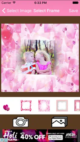 Game screenshot Pink Heart Photo Frame For Girls apk