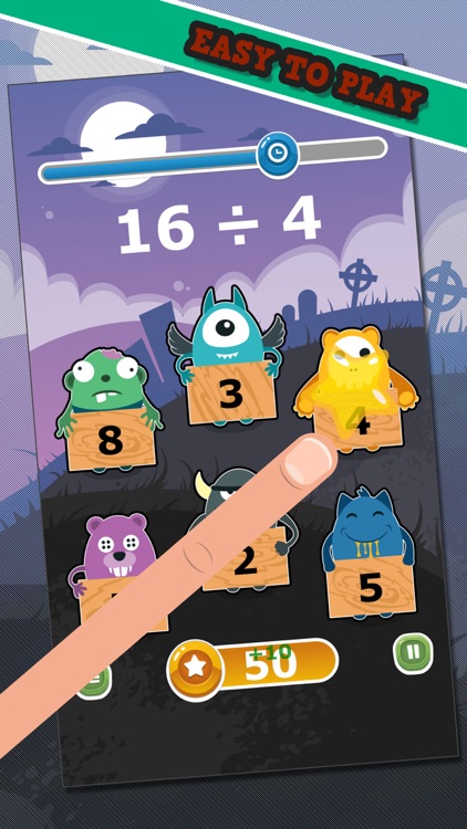 Monster Math - Dividing