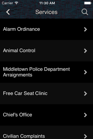 Middletown Police Department screenshot 2