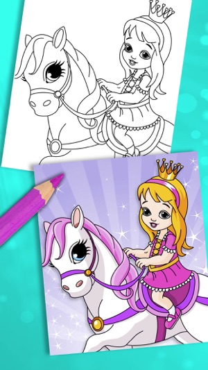 Princess coloring pages for kids – Pro(圖1)-速報App