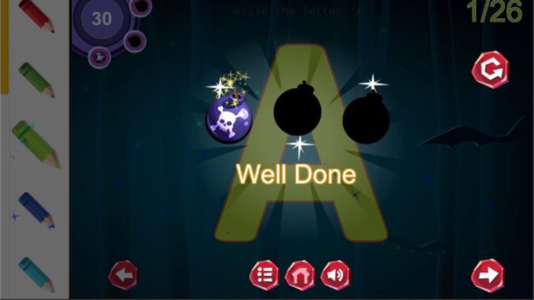 Zombie Alphabet Kids Tracing Book screenshot-4