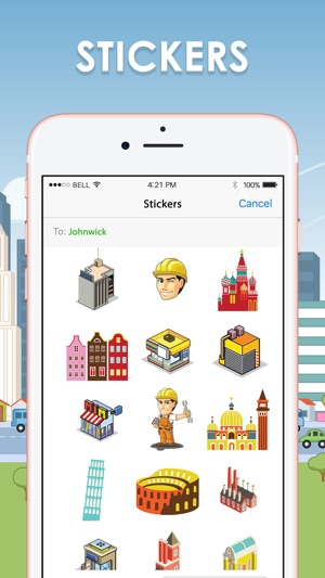 Architecture Emoticons Stickers Keyboard