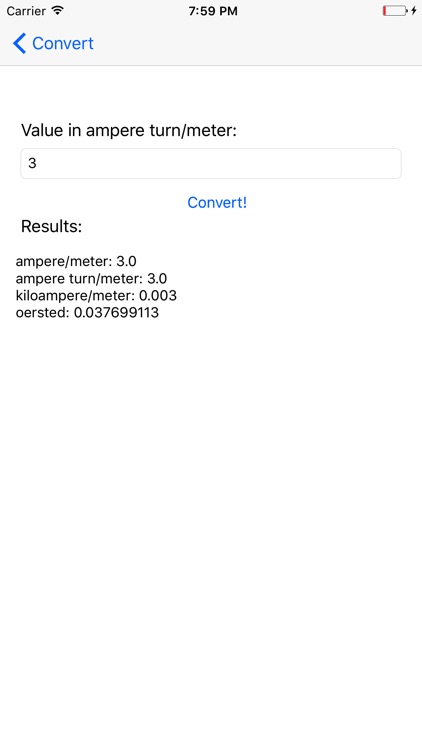 Magnetic field strength converter