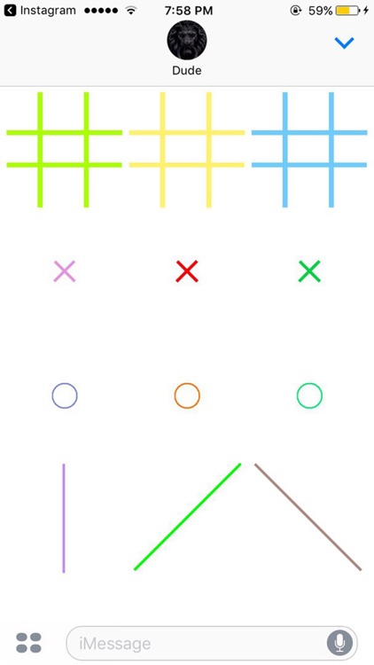 Weird Tic-tac-toe Stickers