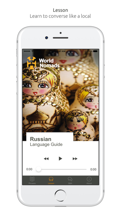 How to cancel & delete Russian Language Guide & Audio - World Nomads from iphone & ipad 3