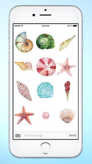 Beach Lover Sea Shells Sticker Pack(圖3)-速報App