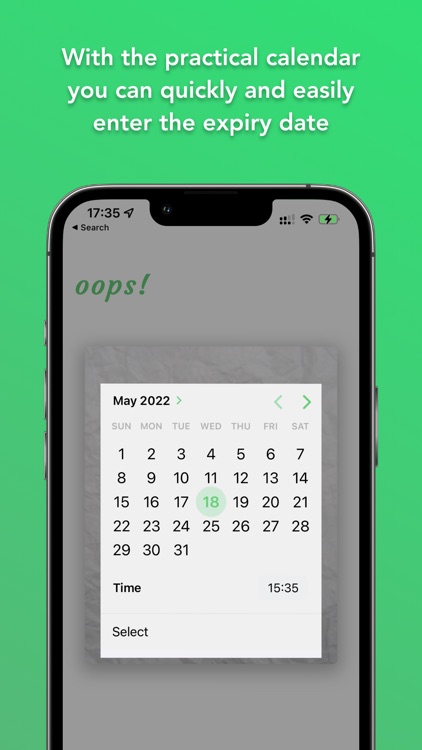 Oops - Expiration Date Tracker