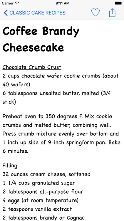 Classic Cake Recipe