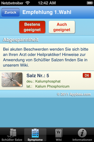 Schüßler Salze Lexikon screenshot 4
