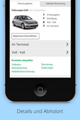 Mietwagen App screenshot 4