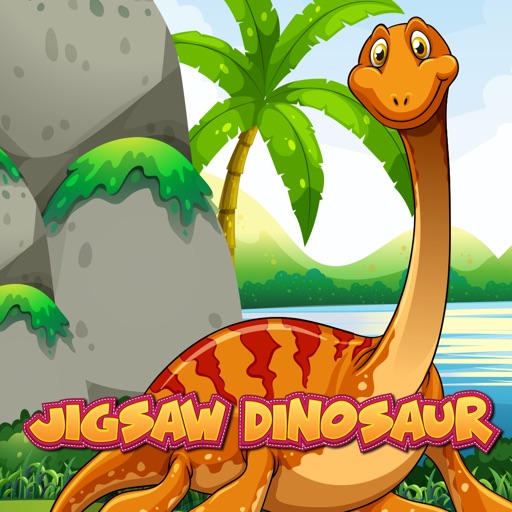 dinosaur jigsaw learning games for kids Icon