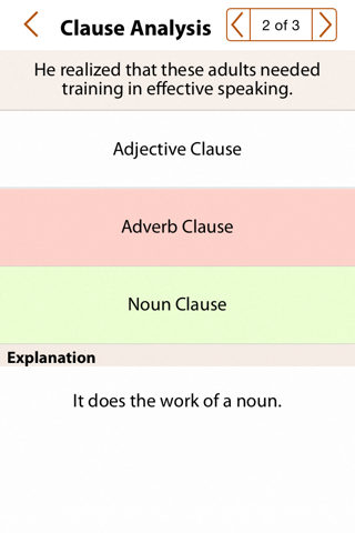 Grammar Express: Clause Analysis screenshot 4