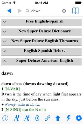 Deluxe Diccionario Español Inglés - Super Dict screenshot 3