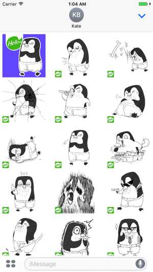 Hellowe表情貼紙,表情貼圖,Hellowe Stickers: Uncle Penguin(圖2)-速報App