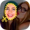 Create funny pictures montages with custom stickers