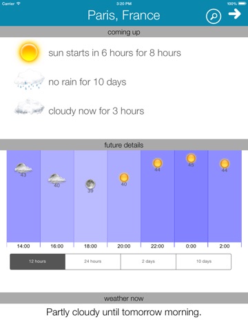 Sun Seeker Weather App screenshot 3