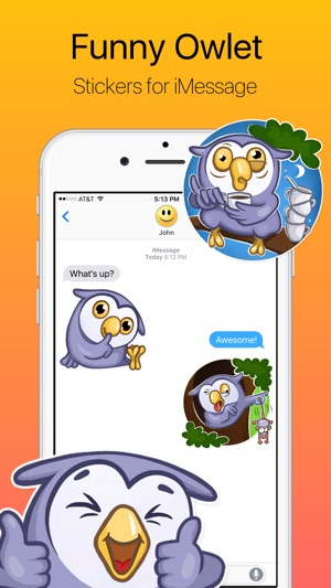 Little Funny Owlet Stickers(圖1)-速報App