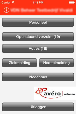 VerzuimInZicht Avero Achmea screenshot 2