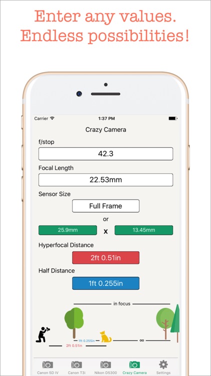 Hyperfocal Distance Calculator screenshot-3