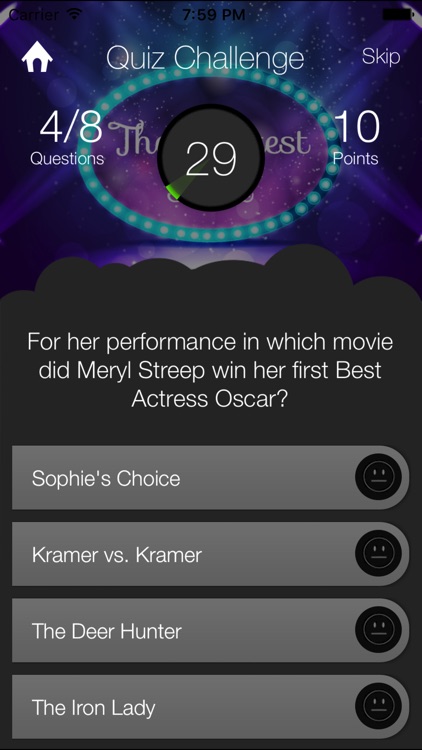 Movie Quiz - Free Game App for the Academy Awards screenshot-3