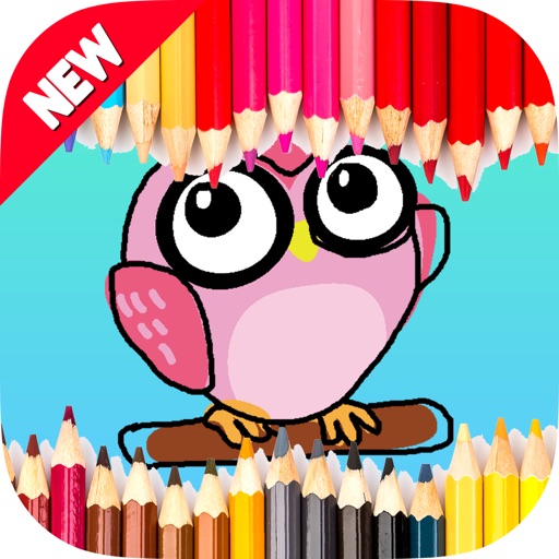 Kids Coloring Drawing Book - for Angry Birds Icon