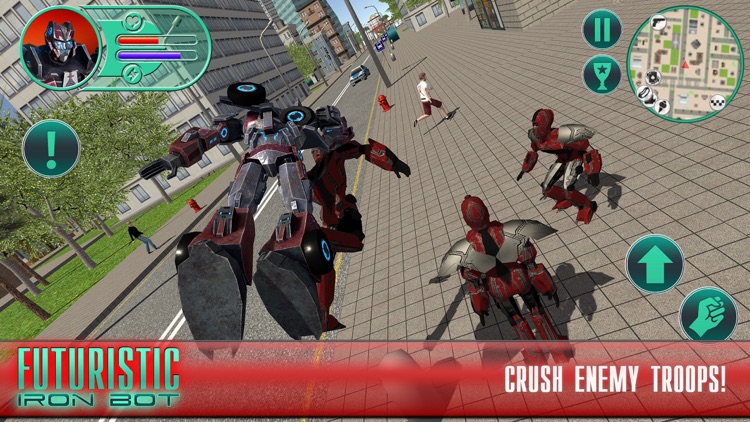 Futuristic Iron Bot screenshot-4