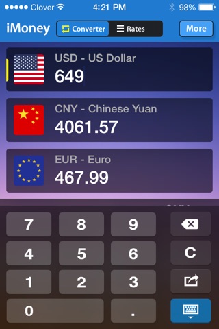 iMoney · Currency Converter screenshot 4