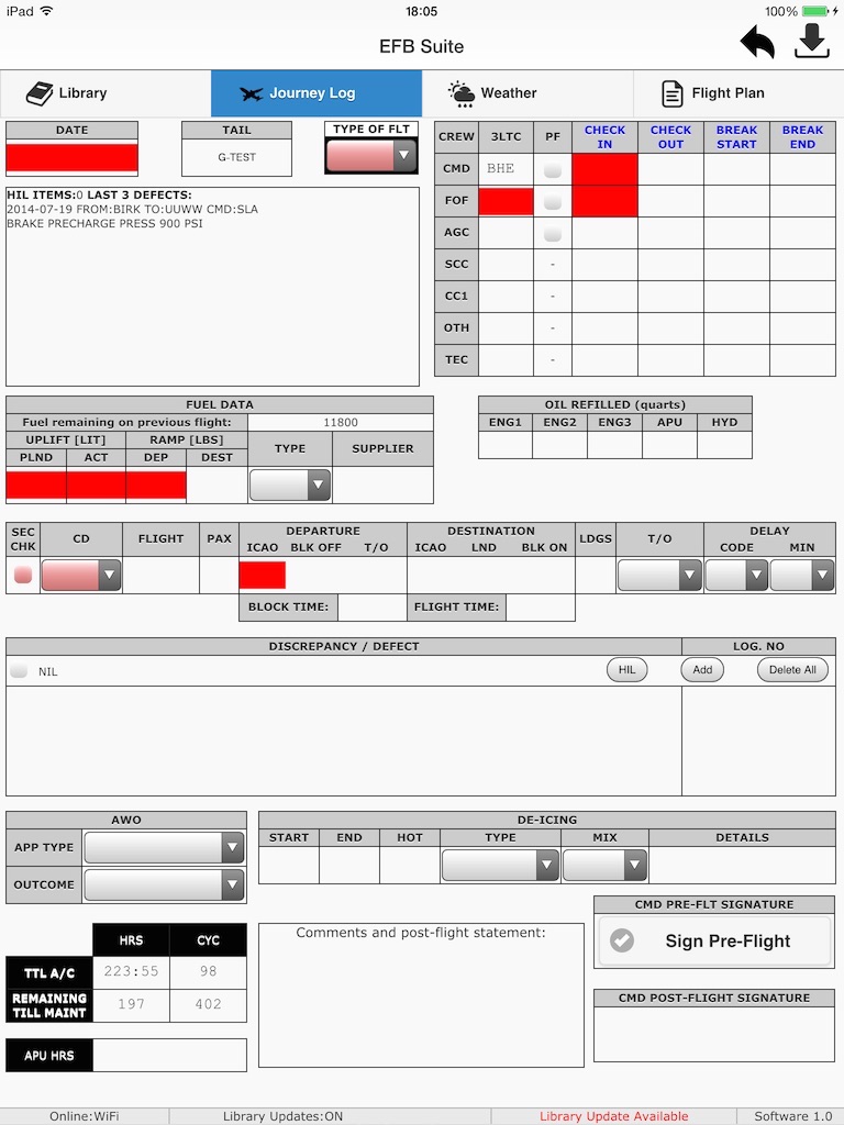 EFB Suite screenshot 3