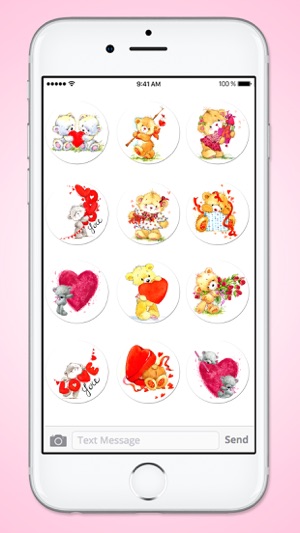 Teddy Bear I Love You Sticker Pack(圖5)-速報App