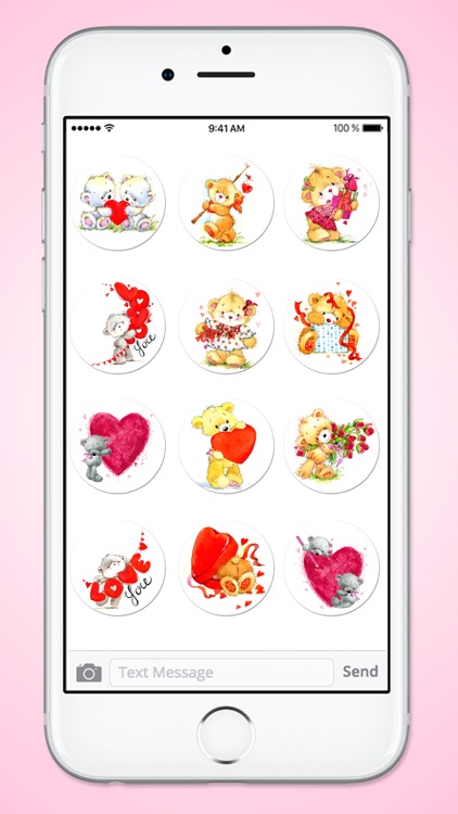 Teddy Bear I Love You Sticker Pack screenshot-4