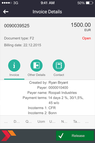 Invoice Accounting Approval screenshot 3