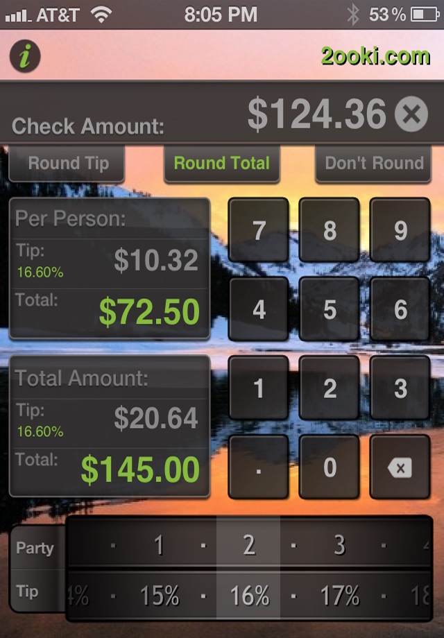 2Tip, Tip Calculator, Gratuity Calculator, Free! screenshot 2