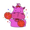 Pink Hippo Stickers