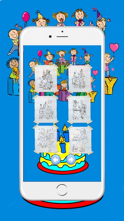 Birthday Coloring BookPages For Kids screenshot-3