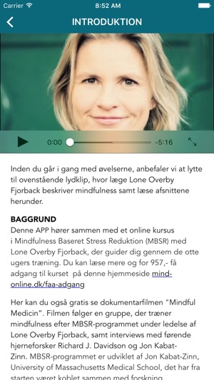 Mindfulness træning – MBSR