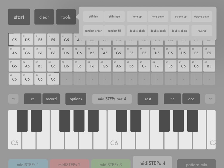 midiSTEPs - midi step sequencer toy screenshot-3