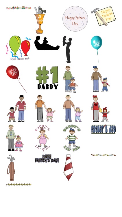 Father’s Day Stickers #1-Illustrated and Photo Art screenshot-4