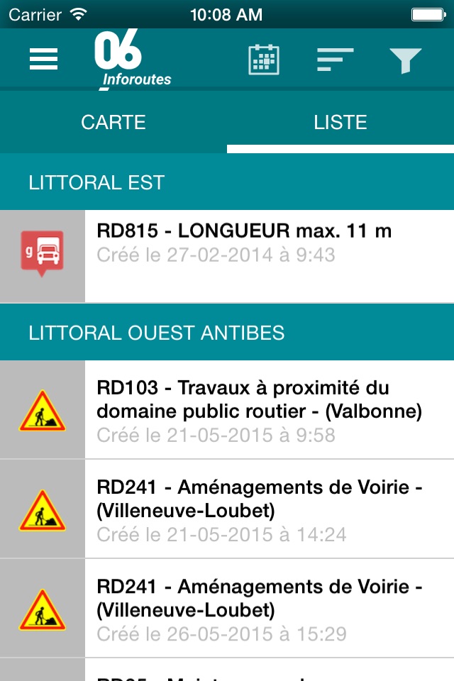 Inforoutes 06 screenshot 2