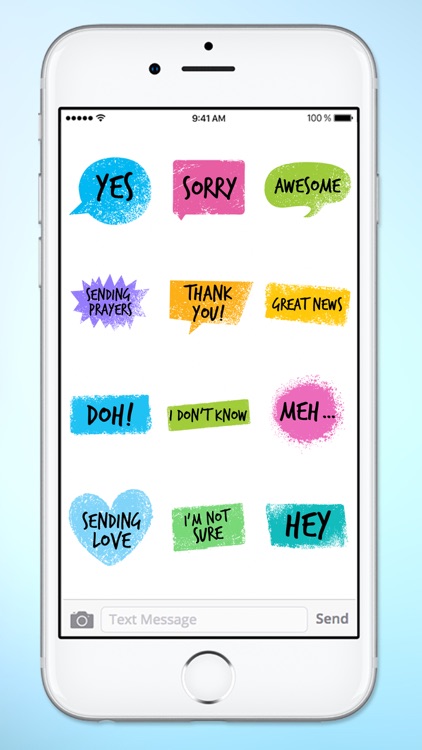 Colorful Words Text Sticker Pack screenshot-4